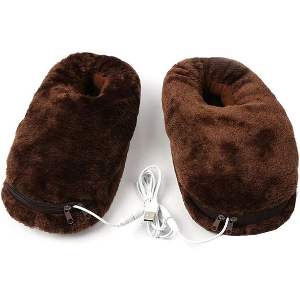 Pantofole elettriche invernali USB transfrontaliere Scarpe riscaldanti elettriche USB Scarpe riscaldanti calde USB Stivali riscaldanti USB mantengono i piedi caldi_voghion.com