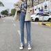 Große Jeans mit hoher Taille und geradem Schnitt für mollige Mädchen, Frühjahr 2022, helle, lockere Bodenhose mit weitem Bein_voghion.com