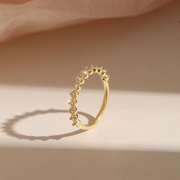 Anelli da donna con indice impilabili, stile minimalista e di lusso, con micro pavé di zirconi, design lineare, personalità alla moda_voghion.com