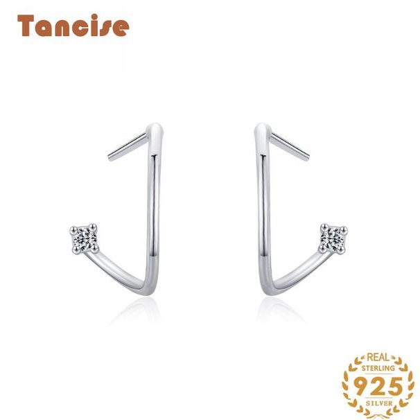 Tancise Orecchini pendenti con zirconi d'argento per le donne Regali per feste di matrimonio_voghion.com