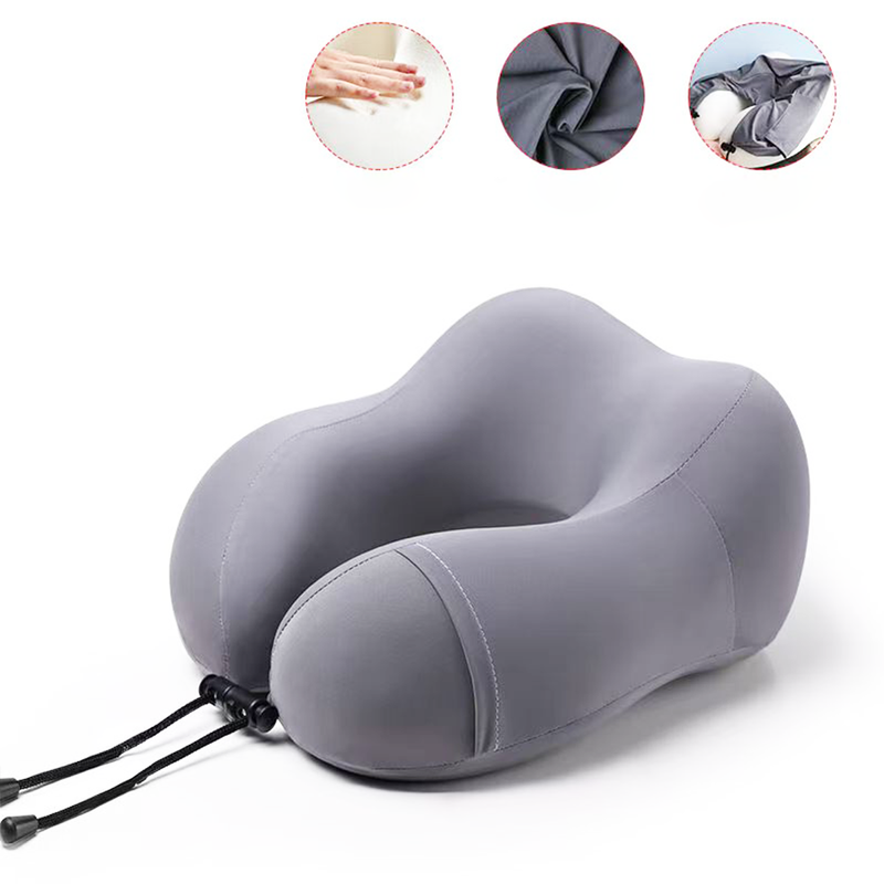 U-Shaped Spanish Ostrich Pillow Long-Distance Neck Support Travel Convenient To Carry Car Plane Memory Foam_voghion.com