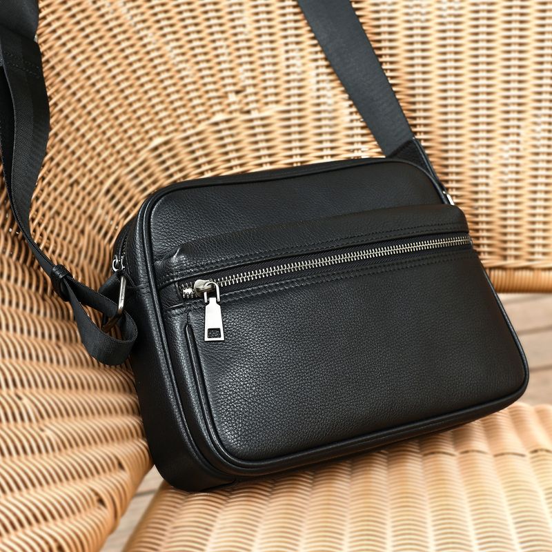 Torba męska na ramię Marant Leather Messenger, wysokiej jakości, pozioma warstwa wierzchnia ze skóry bydlęcej, modna, codzienna torba męska na ramię_voghion.com