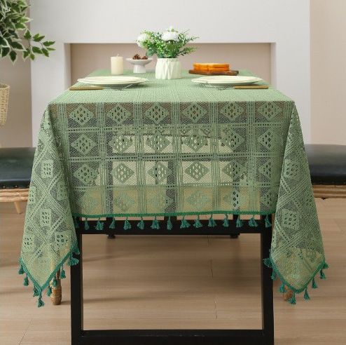 Tovaglia in stile retrò, tovaglia rettangolare di alta qualità, decorazione in maglia_voghion.com