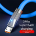 Extended 3m Car Type-C Data Charging Cable 100W Super Fast Charge Compatible With Huawei Honor Android Xiaomi_voghion.com