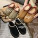 Sieviešu Tazz čības Tasman Kažokādas Slides Klasisks sinepju sēklas Ultra Mini Platform Boot Slip-on Les Petites zamšādas vilnas zīmogs_voghion.com