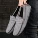 Fashion Lightweight Suede Men Casual Shoes Lazy Shoes Male Breathable Slip-on Mens Driving Shoes Comfortable Loafers Moccasins_voghion.com