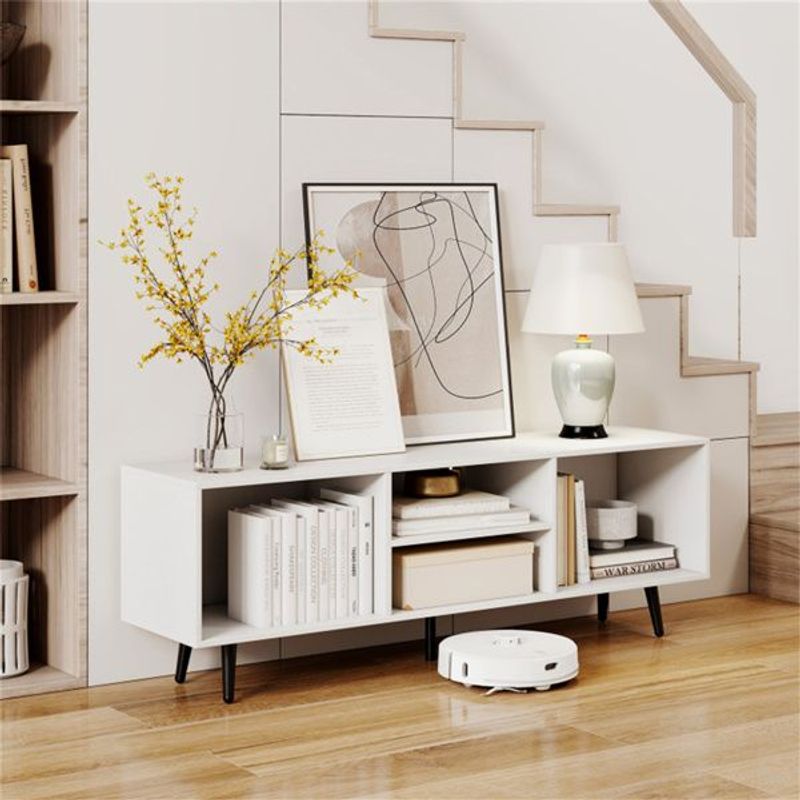 47.5 Inches TV Stand - White Dropshipping Products_voghion.com