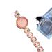 Round Disc Small Sugar Cube High-end Niche Women's With Diamonds Candy Color New Fashion Quartz Bracelet Watch_voghion.com