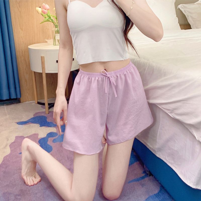 2024 new shorts,  women's safety pants, summer thin, anti glare, can be worn outside, loose cloud cotton sleepers without_voghion.com