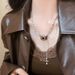 Brown Camera, Pearl Necklace, Women's Light , Niche Design, Versatile, Unique Personality, Long Sweater, Chain_voghion.com