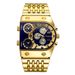 Men's Watches Multi-time Large Dial Luminous Men's Watch Steel Belt Leisure Quartz Watch Gold_voghion.com