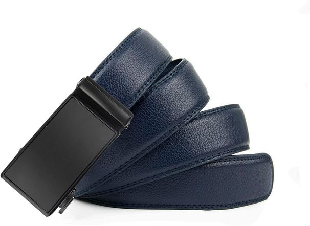 Leather Belt Without Holes, Width 35 Mm, For Men's Suit Business Clothing, Length 115 Cm - 150 Cm, Size_voghion.com