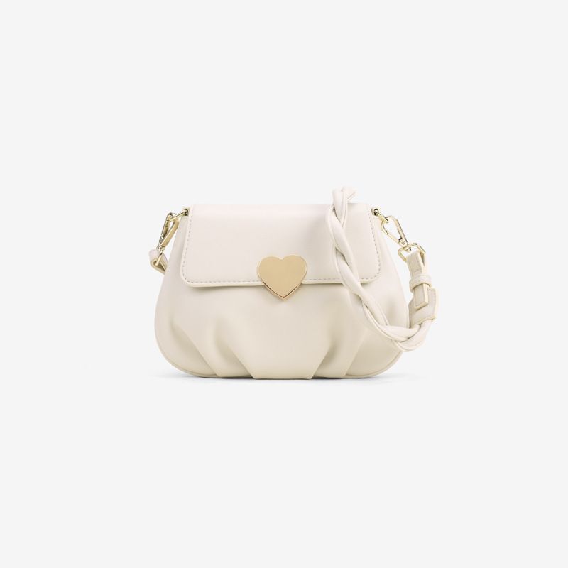 Printemps/Été Rond Simple Épaule Aisselle Pêche Coeur Boucle Conception Douce et Unique 2024 Nouveau Petit Sac Bandoulière_voghion.com