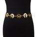 Elegante Metall Taille Bull Kopf Dekoration Körper Kleid Gürtel Kette Damen Accessoires_voghion.com