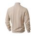 Men's Chunky Knit Sweater - High Neck Cable Knit Pullover, Oversized Fit, Warm & Stylish, 6 Colors (White/Light Gray/Black/Light Blue/Orange/Khaki)_voghion.com