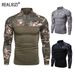 Herrenbekleidung Taktische Tarnung Sporthemden Combat Shirt Assault Langarm Enger Kapuzenpullover Herren Taktisches Militär_voghion.com
