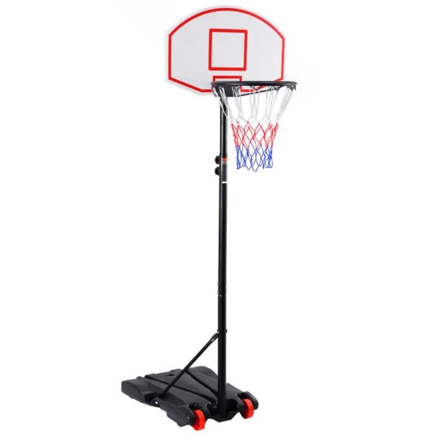 System Stand With Basketball Hoop Wheels Adjustable_voghion.com