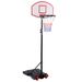 System Stand With Basketball Hoop Wheels Adjustable_voghion.com