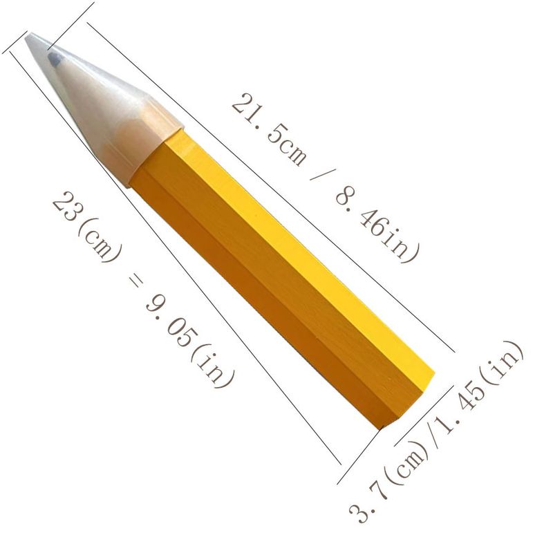 QL Giant Wooden Pencil Toy - HB Hardness, Creative Gift & Decorative Craft, Premium Pine Wood, Fun & Unique Writing Tool For Kids & Adults_voghion.com