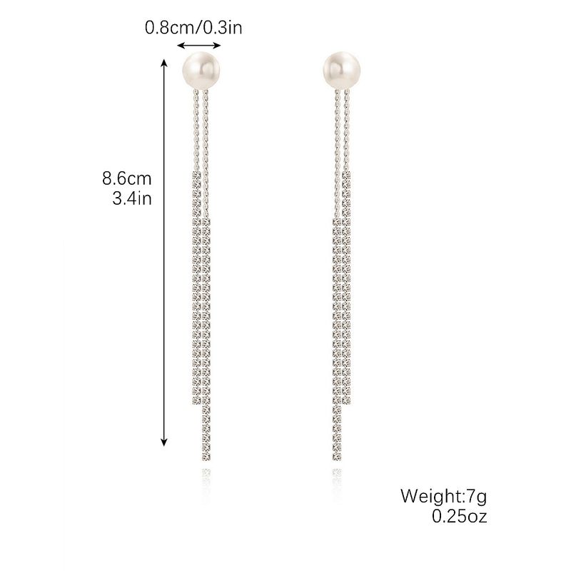Ohrringe quasten Lange übertrieben zirkon ohrringe Neue strass quaste ohrringe lange high-end_voghion.com