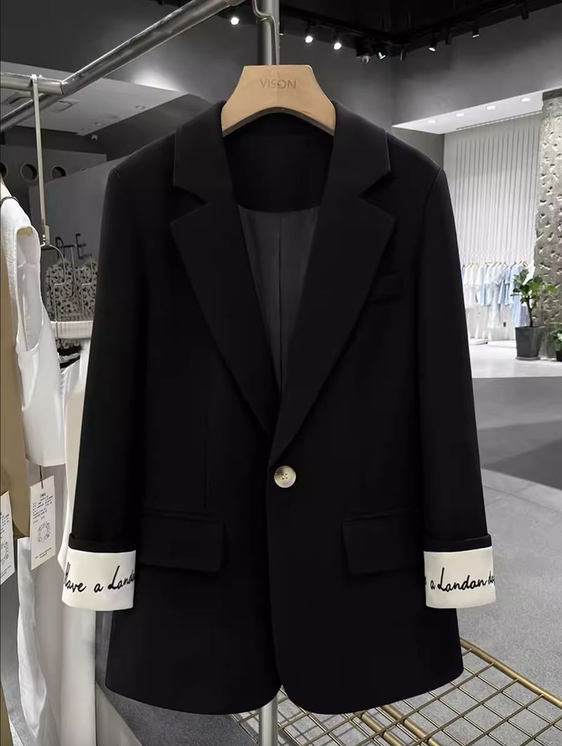 Women's  embroidered suit jacket for women new spring and autumn street-blasting and age-reducing fashionable formal suit_voghion.com
