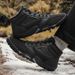 Scarpe invernali impermeabili per esterni, corte per scarponi da neve da trekking, suola intermedia antiscivolo, morbida, calda e resistente all'usura, da uomo_voghion.com