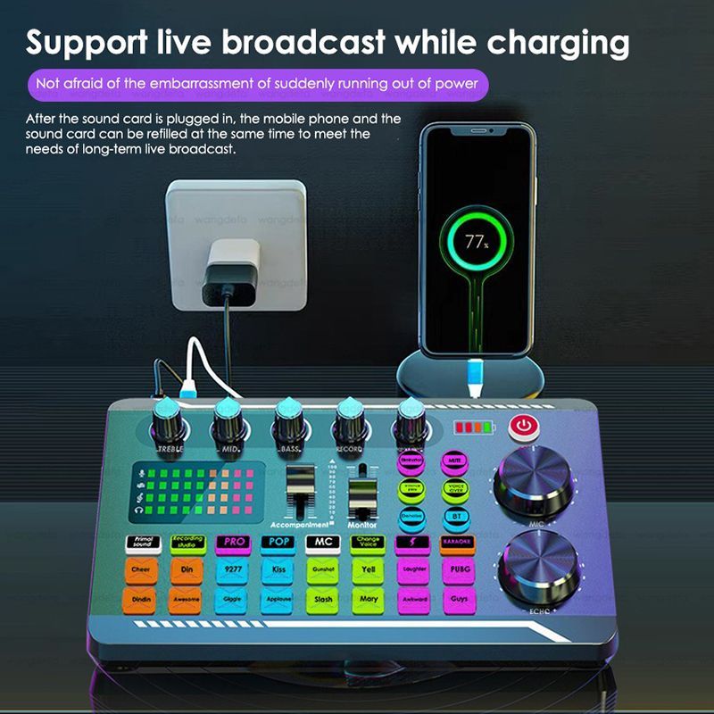 Placă F998/V8S, microfon, mixer live, placă de sunet, consolă de mixaj audio, amplificator_voghion.com