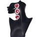 Orecchini pendenti a forma di cuore scintillante con strass, orecchini con accessori per temperamento_voghion.com