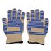 Microwave Anti-Scald Five-Finger Flexible Kitchen Non-Slip Heat-Resistant Oven Gloves Baking BBQ High Temperature_voghion.com