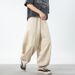 Men's Clothing Men's Spring And Summer New Loose Drape Slightly Tapered Bloomers Split Designtrousers_voghion.com