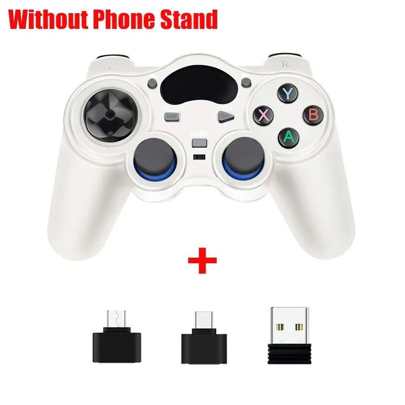 2.4G Controller Gamepad Android Wireless Joystick Joypad White_voghion.com