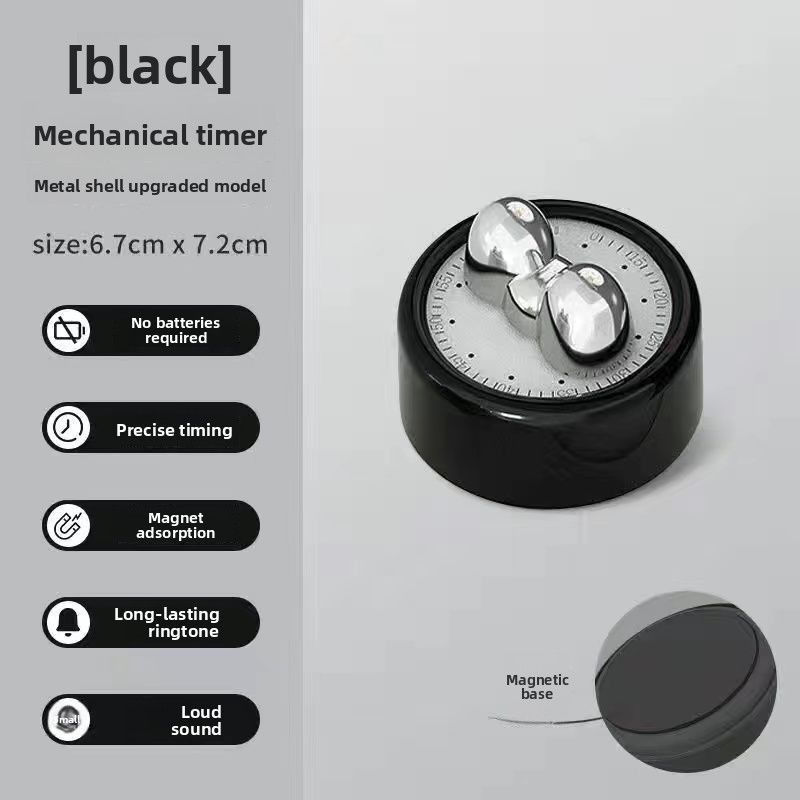 Zuoyou High-Value Mechanical High-Pitched Magnetic Home Study Cooking Kitchen Timer_voghion.com