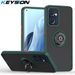 KEYSION Matte Case for OPPO Reno7 5G 7 Z 5 Lite 5F 4 Pro Transparent Ring Shockproof Phone Cover for OPPO A52 A72 A92 A5_voghion.com