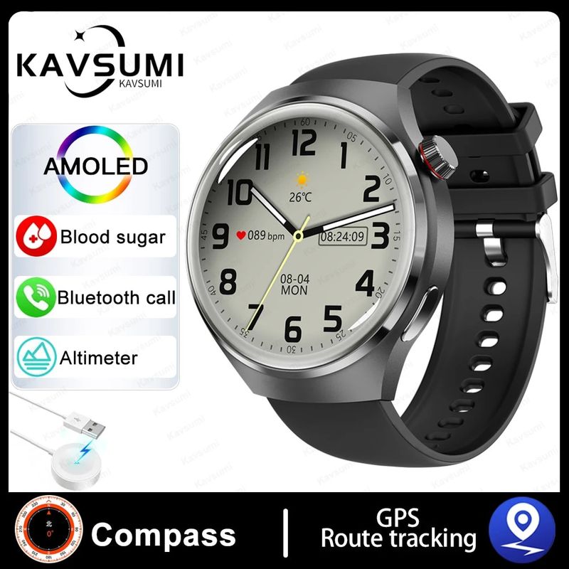 2023 New Smart Watches Men GT4 Pro 360*360 HD Screen Heart Rate Bluetooth Call IP68 Waterproof NFC SmartWatch For Huawei_voghion.com