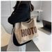 Shoulder Canvas College Students Classroom Use, , Large Capacity 2025 New High-end Texture Commuter Handbag_voghion.com