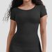 corset tummy bottoming T shirt seamless waist short sleeved body shaping top corset_voghion.com