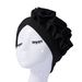 Elastic Pleated Lace Headscarf Hat – Fungus Lace Hair Care Cap, Adjustable & Breathable_voghion.com