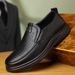 Men's Spring And Summer New Style Hollow Leather Versatile Soft Sole Work Breathable Hole Casual Shoes Sandals 17151_voghion.com