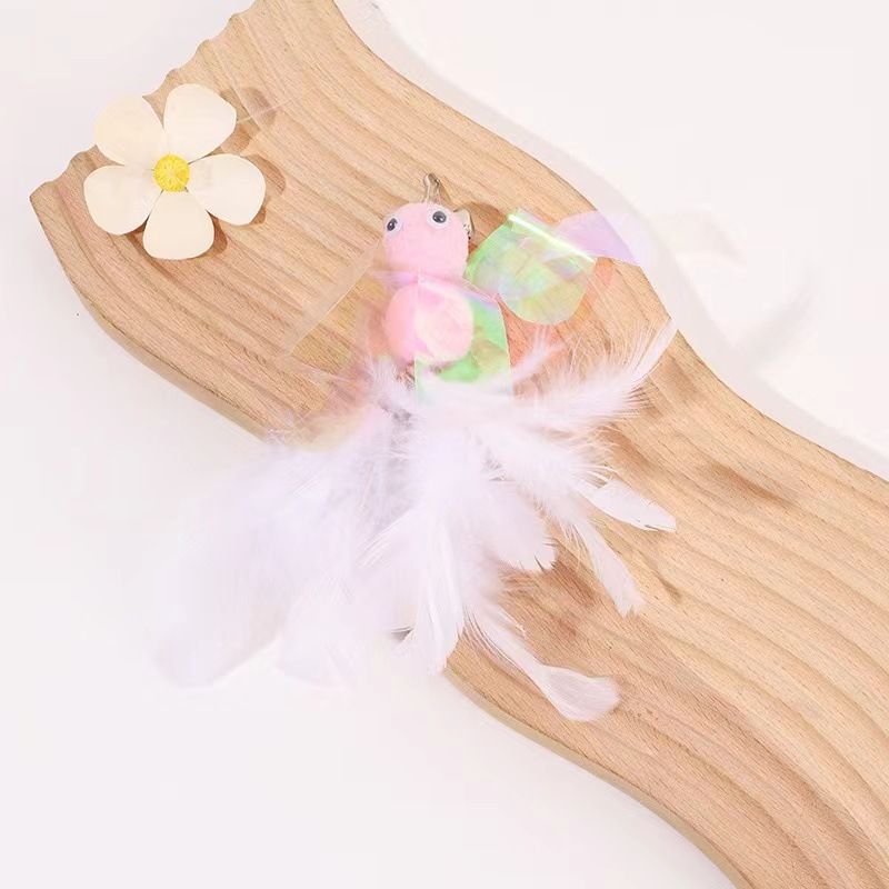 Giocattolo di paillettes colorato e di alta qualità, simpatico ape, coda di piume, gatto, bacchetta magica, testa di ricambio, cartone animato_voghion.com