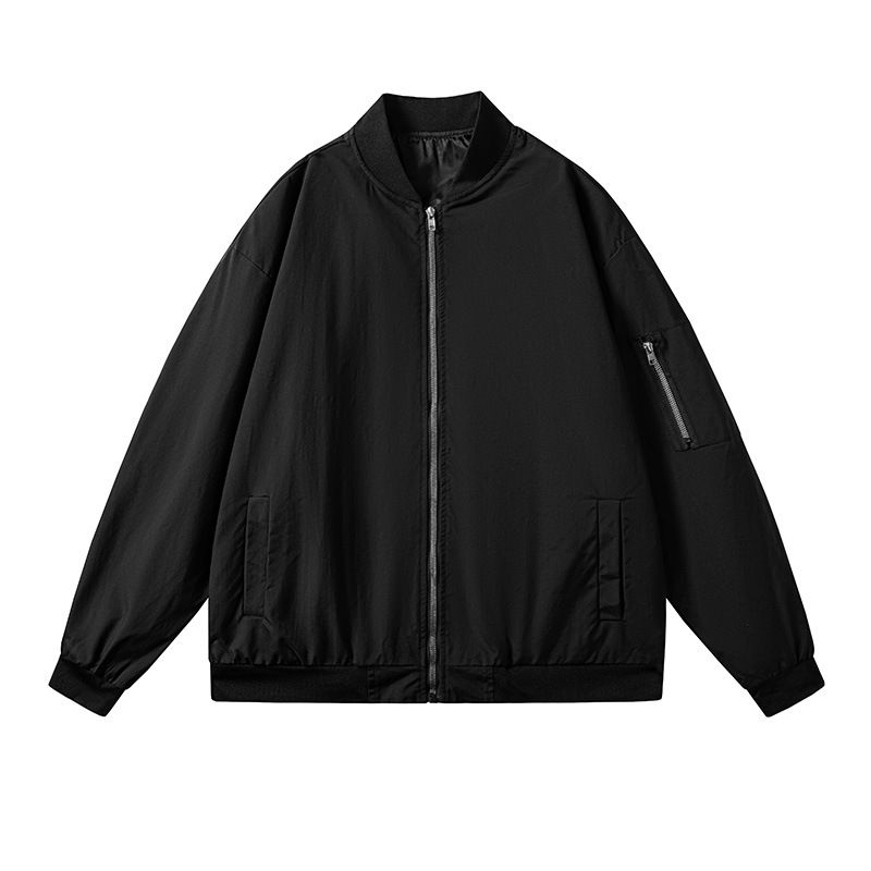 ​​Herren-Streetwear-Bomberjacke – Übergroßer Fliegermantel mit praktischen Taschen​​_voghion.com