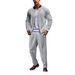 Lässiges, locker sitzendes Jacken- und Hosenset für Herren – atmungsaktives, bequemes, trendiges Outfit für Sport und Alltag (Schwarz, Grau, Armeegrün, Marineblau, Dunkelgrau)_voghion.com