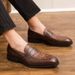 Men's Formal Business Pointed Small Leather Shoes Retro Casual Leather Shoes_voghion.com