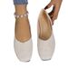 Scarpe casual traspiranti in tessuto slip-on con punta rotonda piatta, nuove, estive 2024, taglia unica, per donne europee e americane_voghion.com
