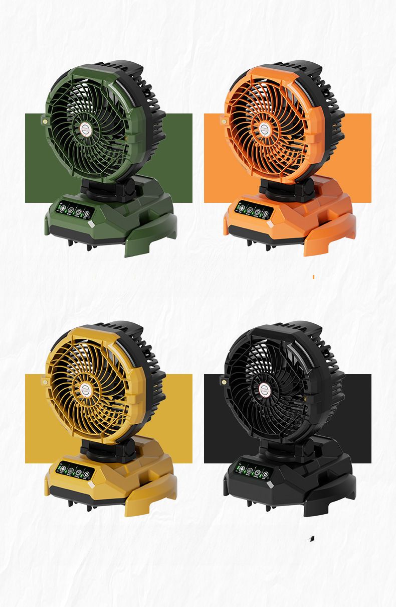 Népszerű kültéri kempingezéshez Nagy kapacitású töltőventilátor Vízpermet hűtés Szuper hosszú akkumulátor-élettartamú ventilátorlámpa Hordozható_voghion.com