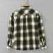 Retro Plaid Long Sleeved Shirt For Men, Fashionable And Versatile, Artistic And Casual Loose Top_voghion.com