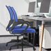 Home Office Chair Ergonomic Desk Chair Mesh Computer Chair With Lumbar Support Armrest Executive Rolling Swivel Adjustable Mid Back Task Chair, Dark_voghion.com