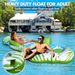 Swimming Pool Adult Sunshade Seat Ring Sunscreen Water Floating Row With Backrest Lounge Chair Outdoor Tanning Floating Row_voghion.com