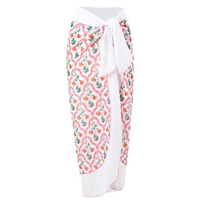 Maillot de bain une pièce imprimé pour femme, col licou plissé_voghion.com
