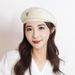 British Women's Spring And Autumn Beret New Trendy Ins Style High-Value Flight Attendant Solid Color Artist Hat_voghion.com