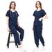 Dentist's surgical gown, women's split hand wash suit, nursing work uniform, elastic quick drying hospital nurse uniform_voghion.com